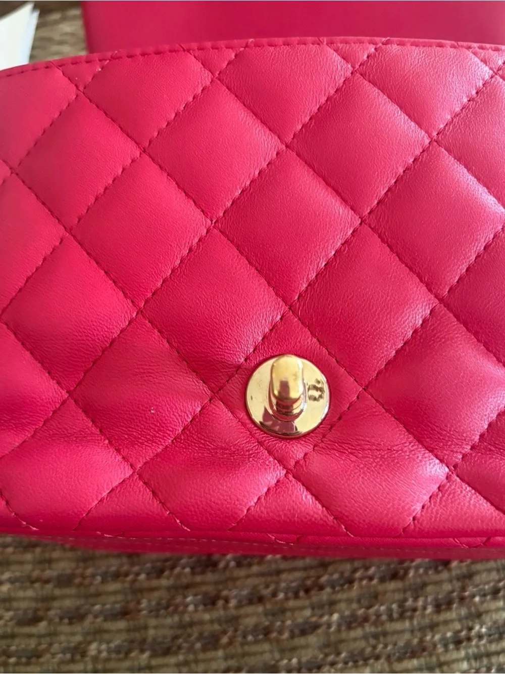 CHANEL Raspberry Pink Quilted Lambskin Classic Mini Flap